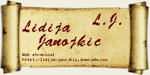 Lidija Janojkić vizit kartica